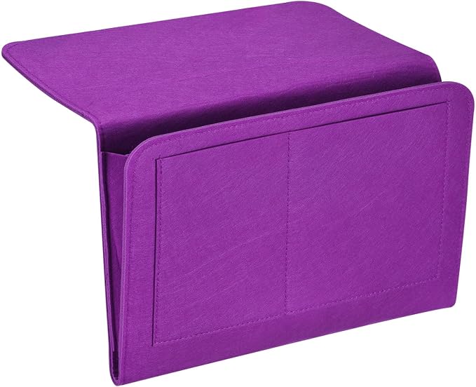 PATIKIL 13in Bedside Caddy, Bed Caddy Bedside Organizer Hanging 5 Pocket Soft by PATIKIL