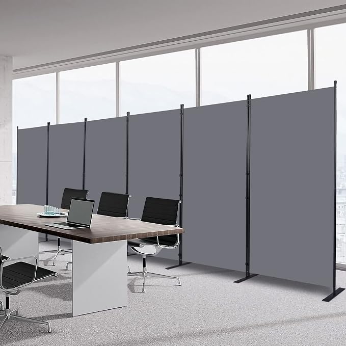 Room Divider 6 Panel-204''Wide, 6FT Room Dividers and Folding Privacy Screen | by HOMSCREENER
