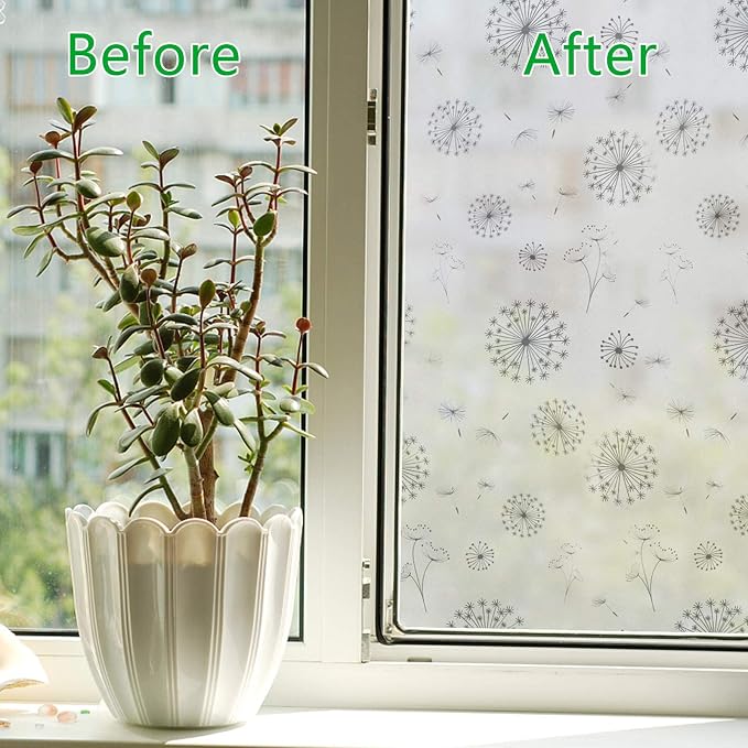 Window Privacy Film 4D Decorative Stained Glass Decals Static Cling Window - Image 2