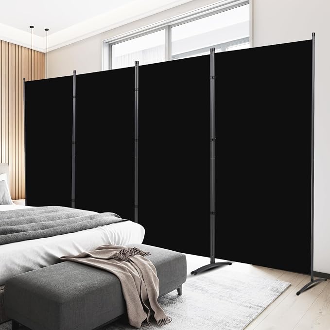 Room Divider 6FT Folding Privacy Screens, 4 Panel Partition Room Dividers | 6FT by HOMSCREENER