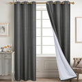 Diraysid 100% Blackout Curtains Dark Grey Linen Curtains by Diraysid%2C+refresh+your+life
