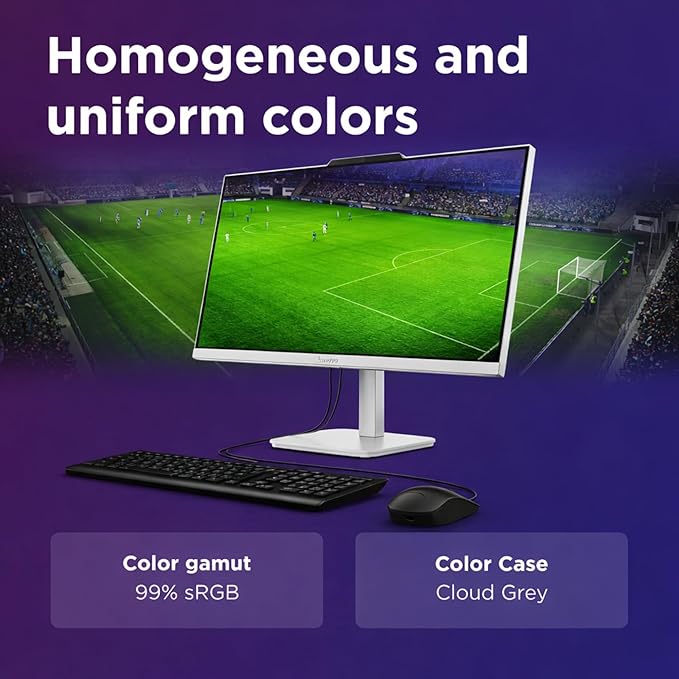 Lenovo 24" FHD All-in-One Desktop Computer - 16GB RAM - 512GB SSD - Intel 13th 8 Cores i3 CPU (Beat 11th i5) - Keyboard and Mouse - Windows 11 - Lifetime Office 365 for The Web