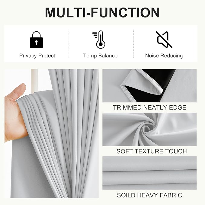 NICETOWN 100% Blackout Curtains - Image 5