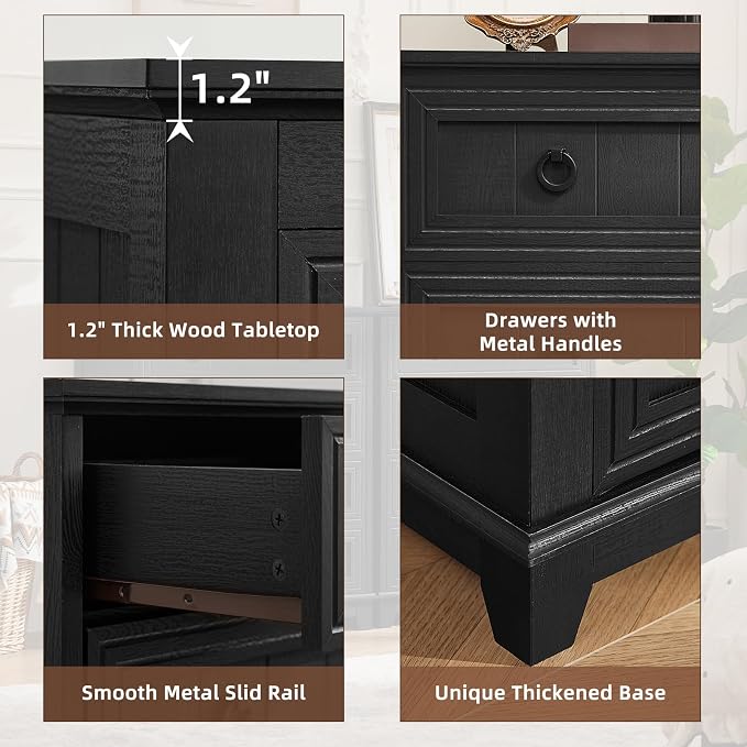 Joaxswe Farmhouse 4 Drawer Dresser - Image 7