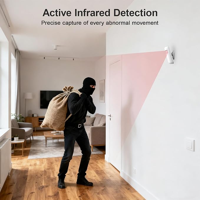 Home Security System Wireless,Home Alarm System with Instant App Alerts,WiFi+GSM/4G Door/Window Motion Alarms Sensors DIY Kit,Compatible with Alexa Smart Life Tuya APP NO Monthly Fees