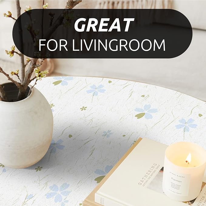 RAY STAR 12X120 Inch Shelf Liner for Kitchen Cabinets, Non-Adhesive Cabinet Liner Washable, PVC Drawer Liner for Dresser Non-Slip Bathroom (Floral)(7 Roll)