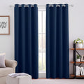HOMEIDEAS Dark Navy Blackout Curtains by HOMEIDEAS