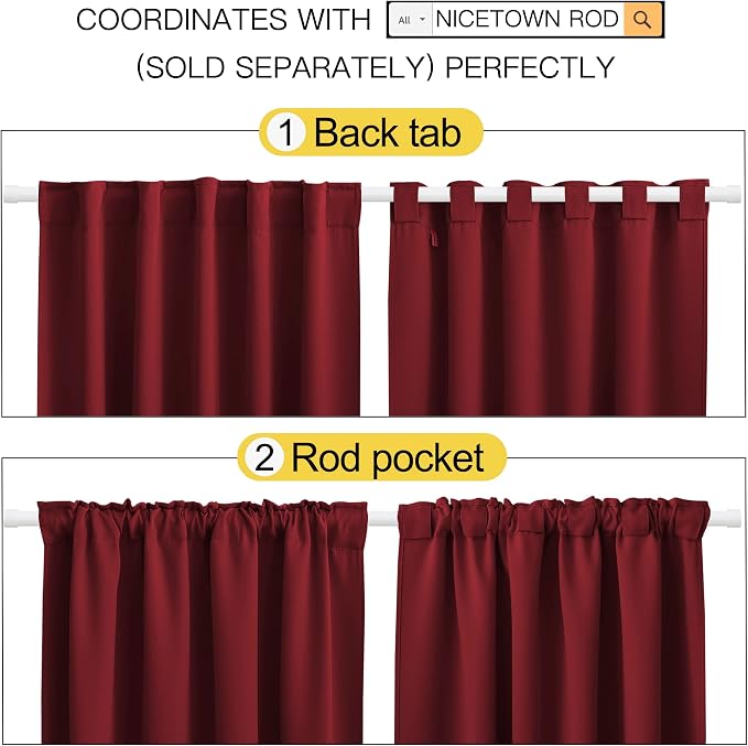 NICETOWN Blackout Window Curtains - Image 3