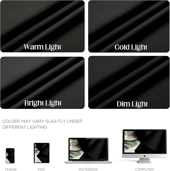 CUCRAF Custom Black Blackout Curtains 1 Panel Set, Thermal Insulated Grommet - Image 4