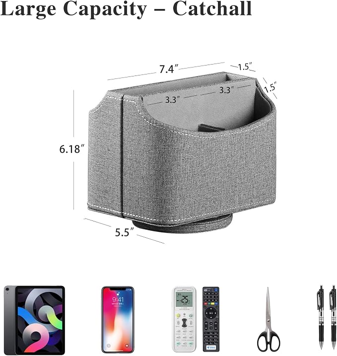 360° Swivel Remote Control Holder, TV Remote Caddy - Image 4