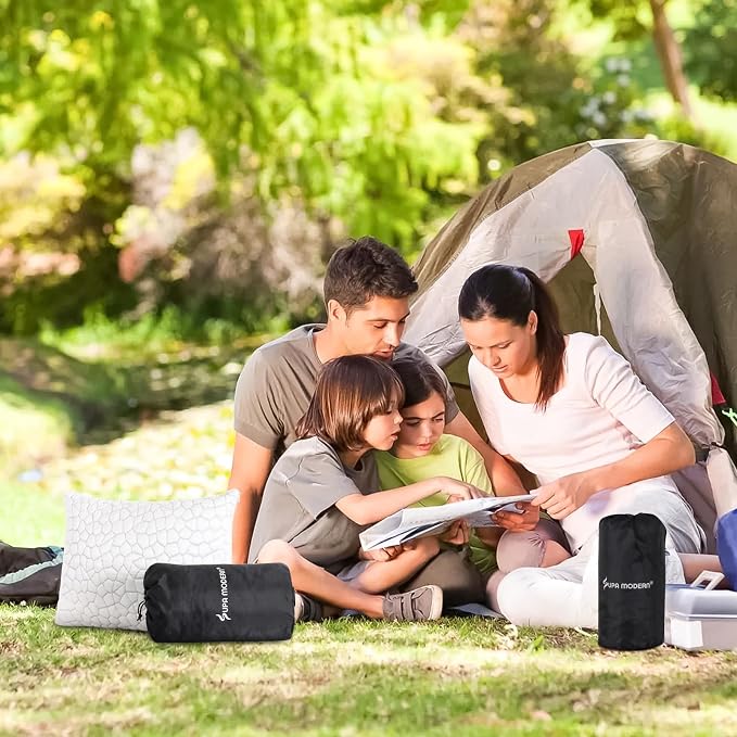 Cooling Pillow Camping Size 1 Pack, Adjustable Bed Pillows - Image 7