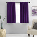 Royal Purple Blackout Curtain Panels by DONREN