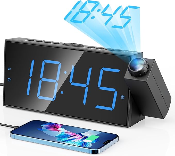 Mesqool Digital Projection Alarm Clock by Mesqool