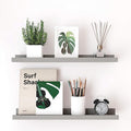 Grey Floating Shelves for Wall Decor, 24 in Shelf by Unknown