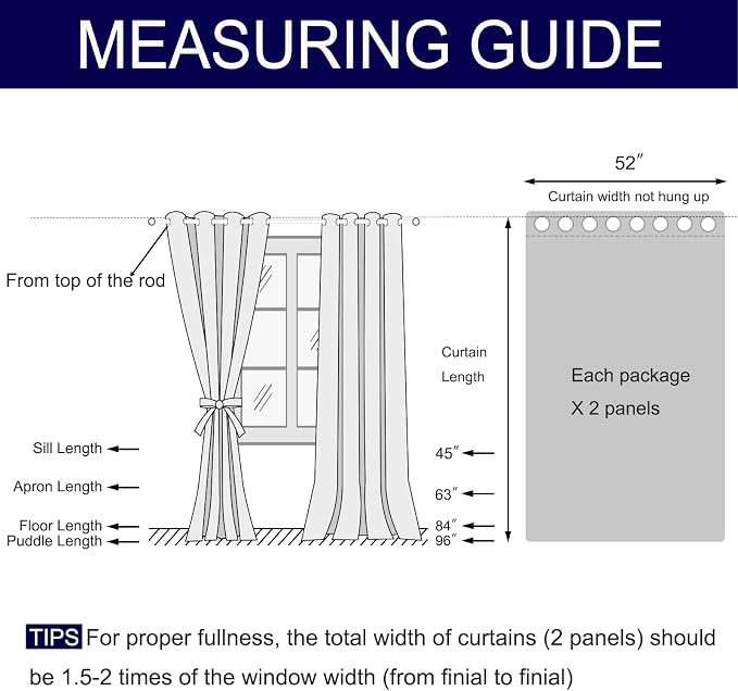 DWCN Blackout Curtains for Bedroom - Image 2