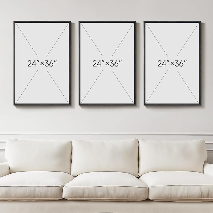 Large Framed Green and White Abstract Wall Art - Image 3