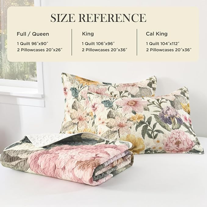 Quilt King Size, Reversible Polyester Coverlet Set - Image 5
