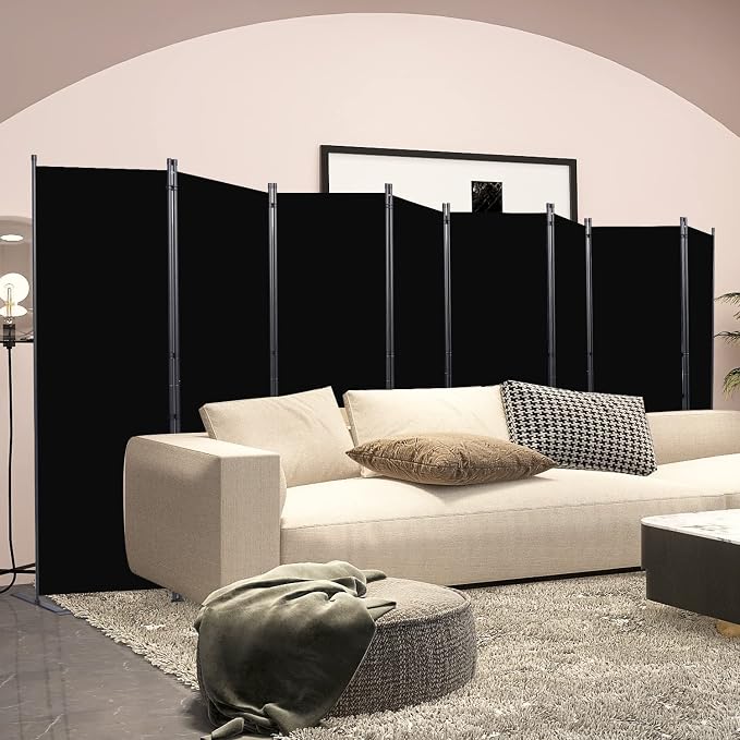 Room Divider, 8 Panel Folding Privacy Screens - Image 6