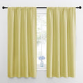 NICETOWN Blackout Curtains for Bedroom, Paler Yellow, 1 Pair, 42 by 45-inch by NICETOWN