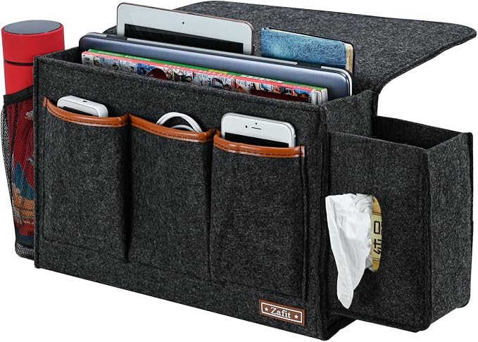 Zafit Bedside Caddy, Large Size Storage Organizer by ZAFIT