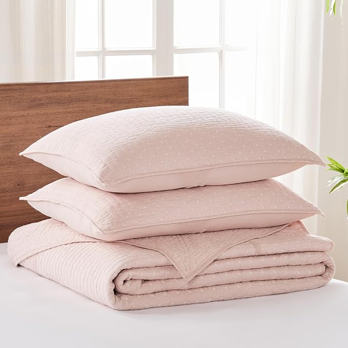 Levtex Home Cross Stitch Reversible Twin Bedspread Set - Image 3