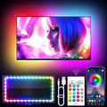 KANTUTOE TV LED Backlight, 9.84ft LED Lights for 32-43in TV, RGB TV Lights Behind with Music Sync Bluetooth APP and Remote Control Strip Light USB Powered for Bedroom Home Decor