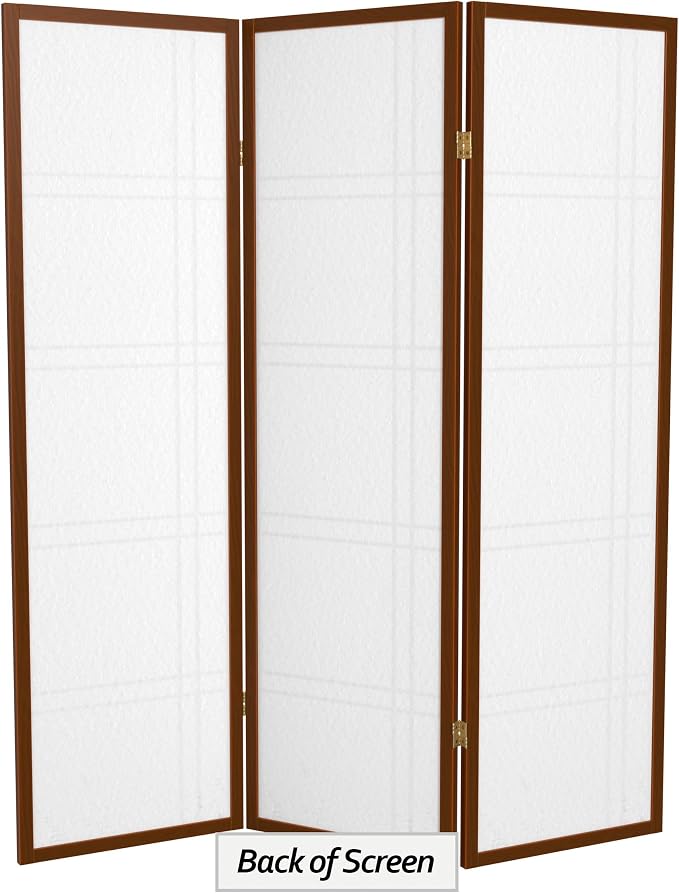 Red Lantern 5 ft. Tall Double Cross Shoji Screen - Image 6