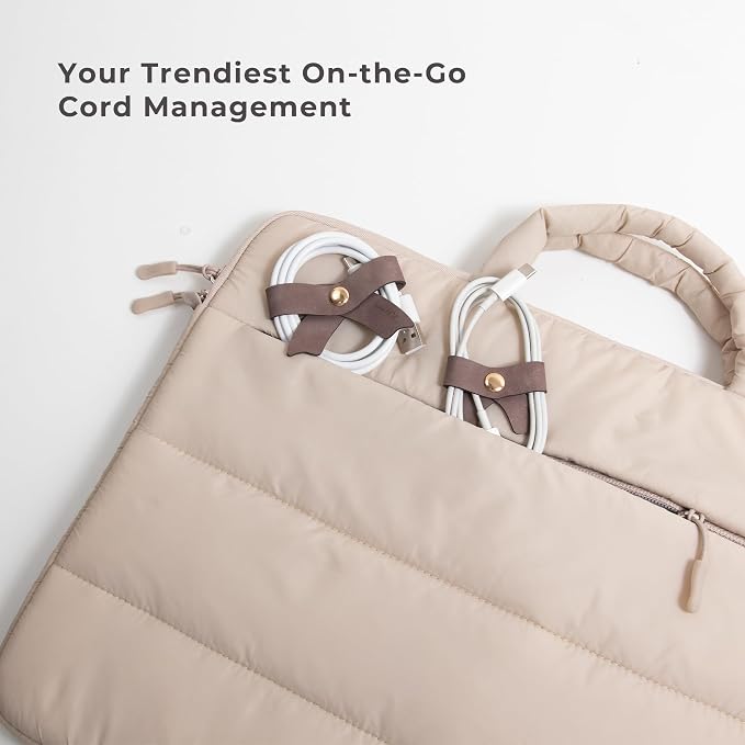 5 Pack Cord Organizer, Bow Cord Keeper, Cable Organizer USB Holder, Leather - Image 3