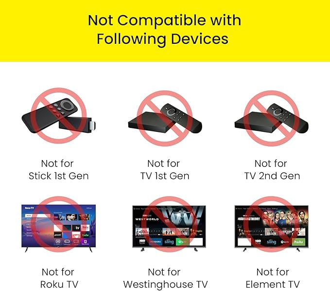 IDGPUW Replacement Remote Control for Fire Smart TV, Backlit Buttons, Remote Finder, Compatible with Insignia, Toshiba, Amazon Fire Smart TVs
