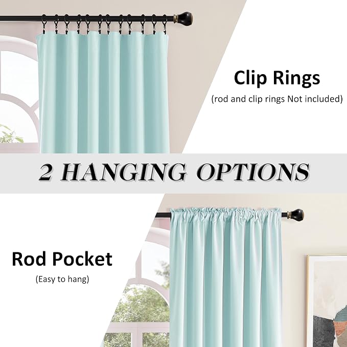 2 Panels Blackout Curtain Panels - Image 2