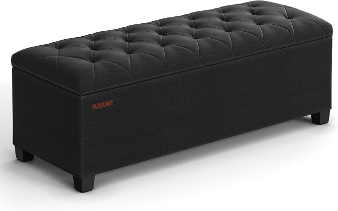 SONGMICS Storage Ottoman Bench, Foot Rest by Unknown