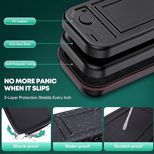 【Anti-Drift & Fast-Connect】Wireless Game Controller for iPhone/Android with Case | Hall Joysticks Bluetooth Phone Controller, For Cloud Gaming, Genshin Impact, Roblox, Call of Duty Mobile Gamers,White