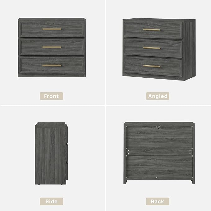 SICOTAS Oversized Nightstands Set of 3 - Image 9