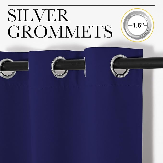 NICETOWN Blackout Draperies Curtains, All Season Thermal Insulated Solid - Image 3
