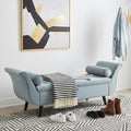 65" Velvet End of Bed Bench, Upholstered Seat by CDBBIB