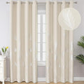 Cream Beige Room Darkening Curtains 90 Inches Long by ESTELARTEXTILER