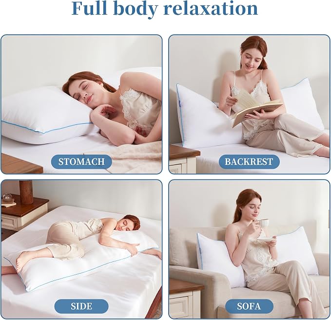 YZ HOME Full Body Pillow Insert -Large Long Bed Pillow - Image 5