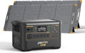 Pecron Portable Power Station F3000LFP with 300W Solar Panel*2, 3072Wh Solar Camping Generator can expand to 9216Wh, 3600W Solar Generator for RV, Home Use, CPAP