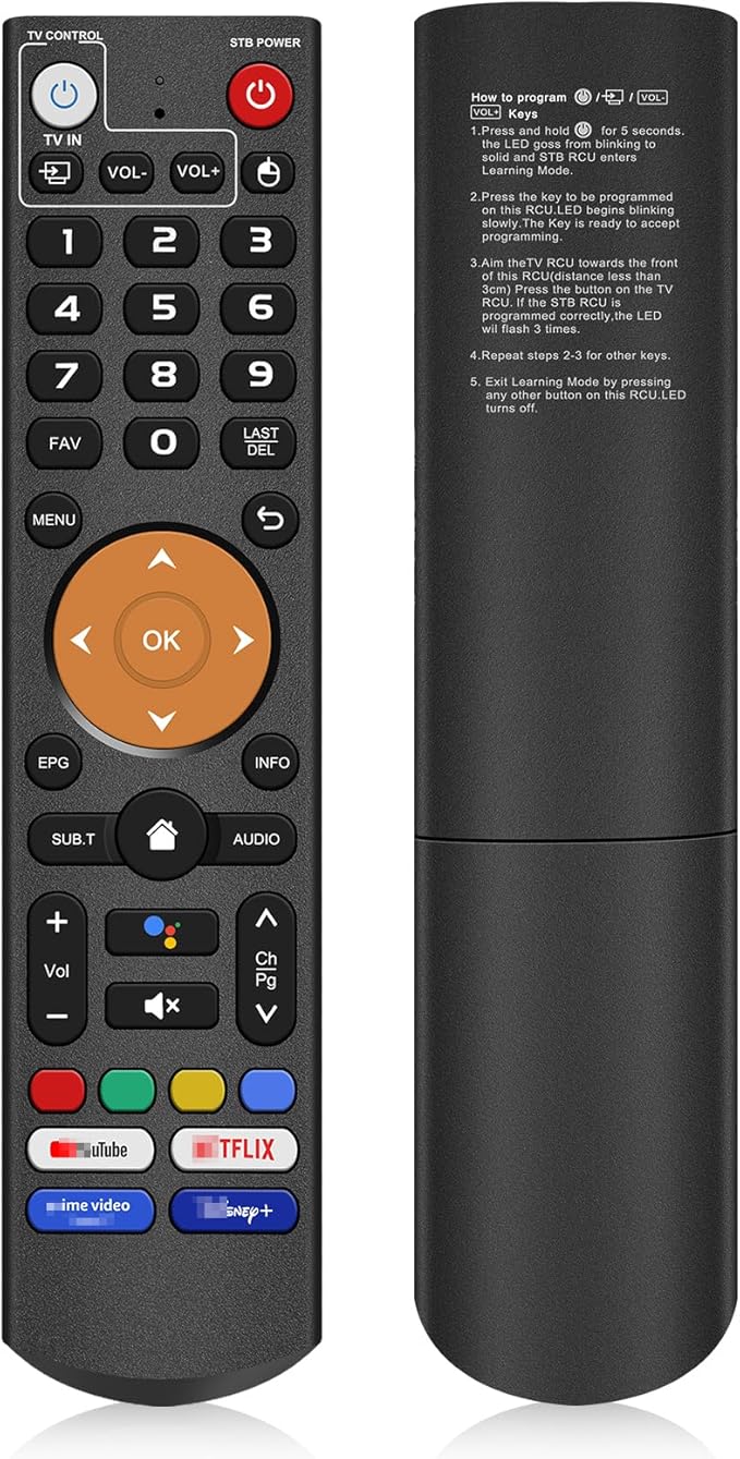 Replacement Learning Bluetooth Voice Remote Control fit for vSeeBox V3 Plus/Pro Models