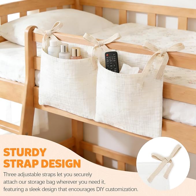 2 Pieces Solid ColorBedside Caddy - Image 6