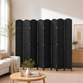 8 Panel Woven Room Divider, Freestanding Decorative Room Partition by Jostyle