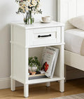 White Farmhouse Nightstand by Unknown