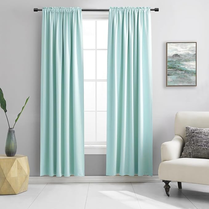 2 Panels Blackout Curtain Panels by DONREN