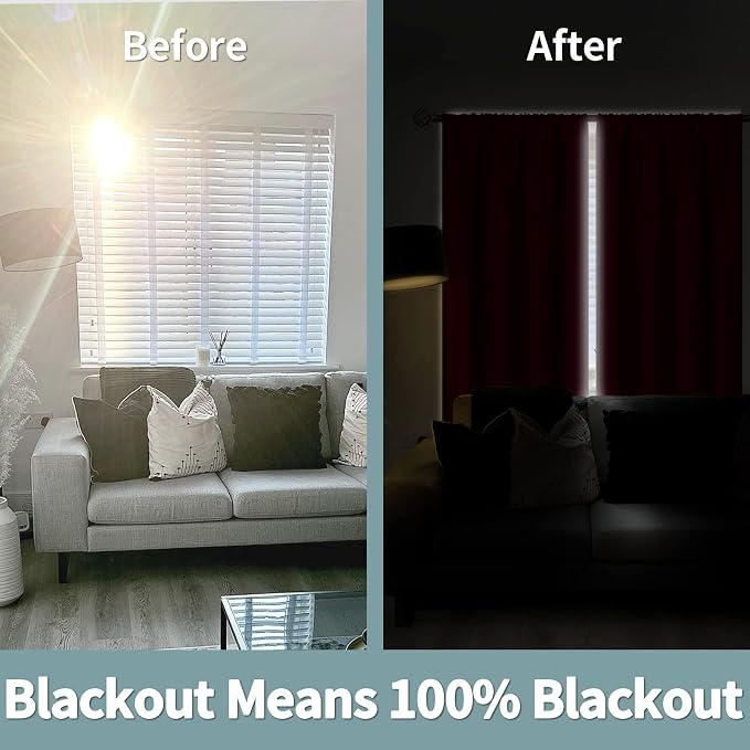 BGment Christmas 100% Blackout Curtains - Image 3