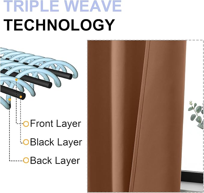 Simplebrand Ava Sun Baked Blackout Curtains - Image 5