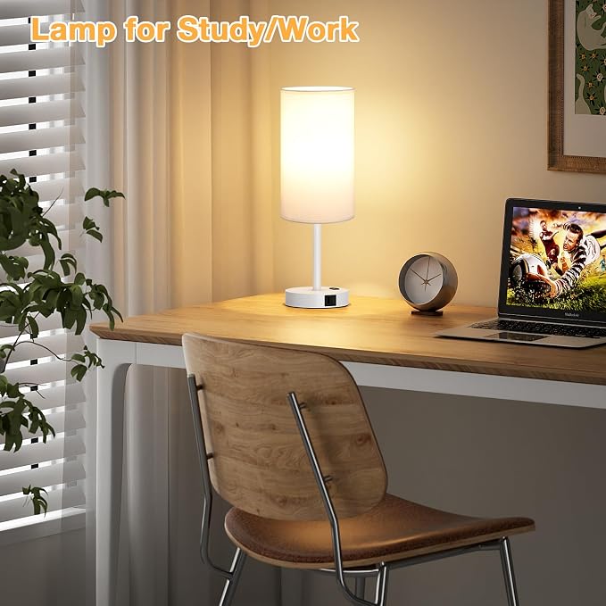Dicoool 17.4" Bedside Lamp for Bedroom - Image 7
