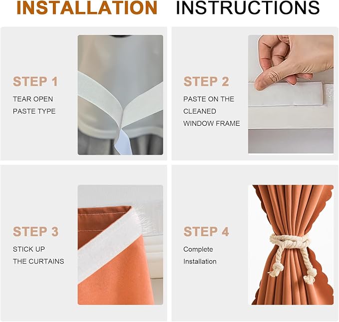 Self Sdhesive Curtains for Windows - Image 2