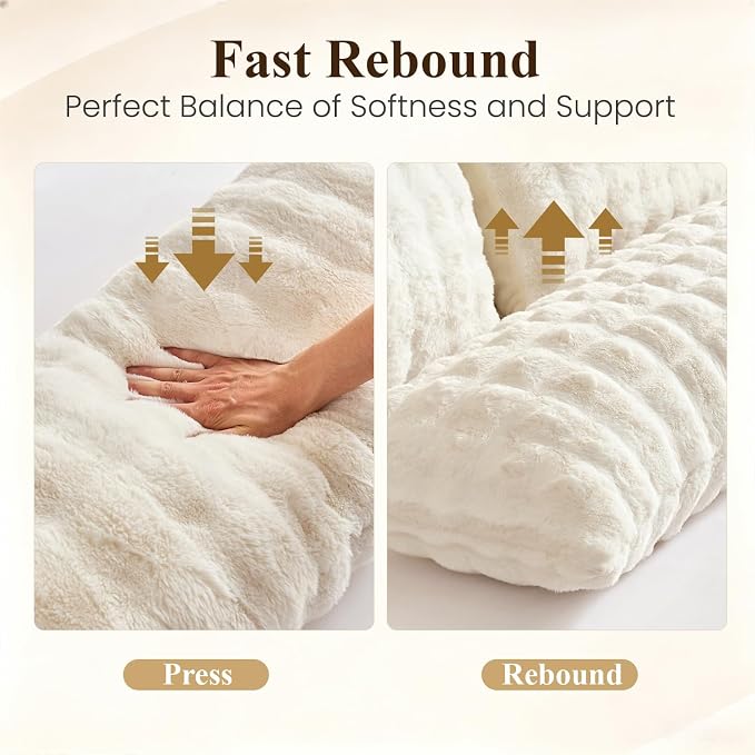 SHOUREN Large Body Pillow, Long Bed Pillow - Image 5