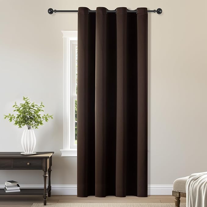 ChrisDowa Blackout Curtains for Bedroom Door Curtain for Doorway, 1 Panel | 52W by ChrisDowa