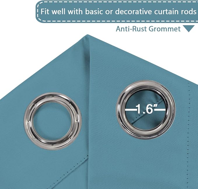 H.VERSAILTEX Blackout Patio Curtains 100 x 108 Inches - Image 4